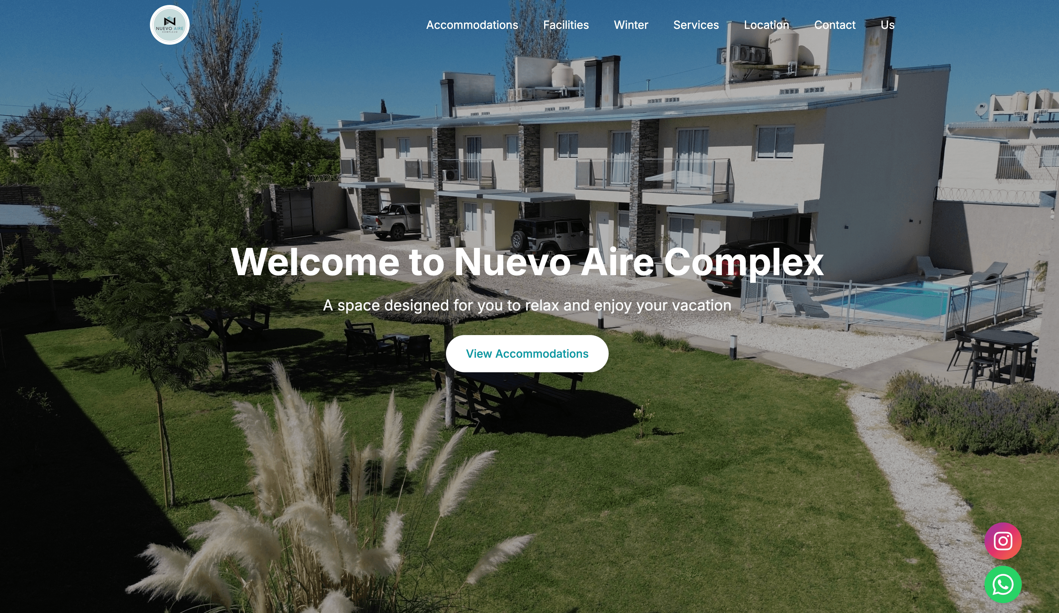 Complejo Nuevo Aire website preview