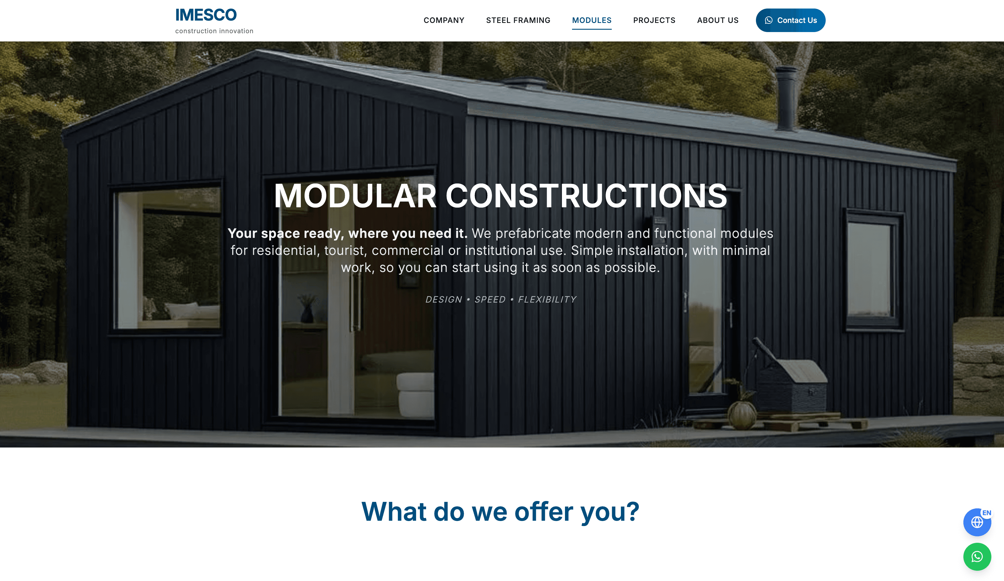 IMESCO website preview