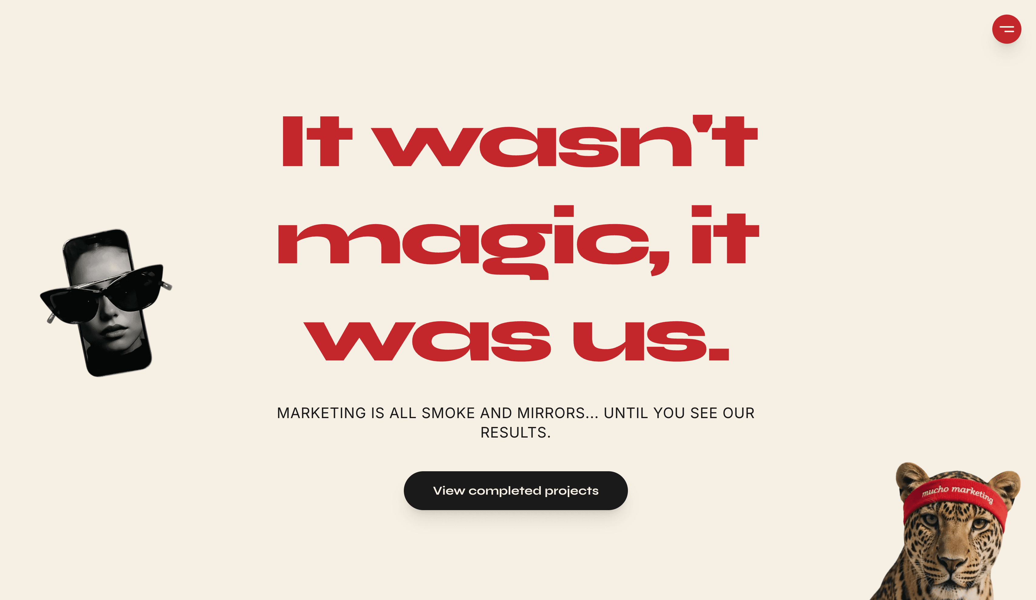 Mucho Marketing website preview